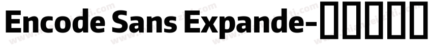 Encode Sans Expande字体转换